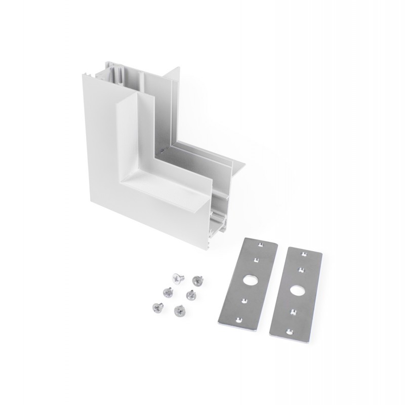 L-joint for recessed magnetic rails 20mm - Vertical