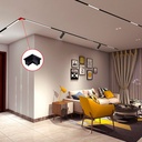 L-joint for recessed magnetic rails 20 mm - Horizontal