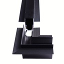 L-joint for recessed magnetic rails 20 mm - Horizontal
