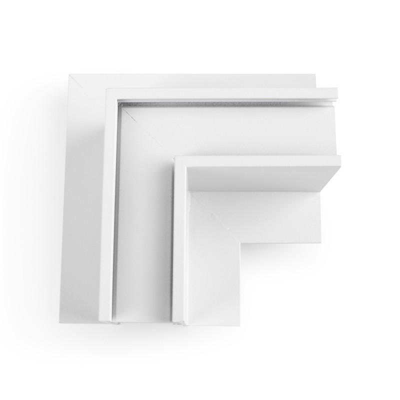 L-joint for recessed magnetic rails 20 mm - Horizontal