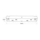 Straight connection connector for magnetic rails 20mm