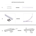 Flexible monochrome LED Wall washer 24V DC - 5 meters - 2700K - IP67