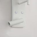"NOAH" wall sconce with LED reading light - 3.4W
