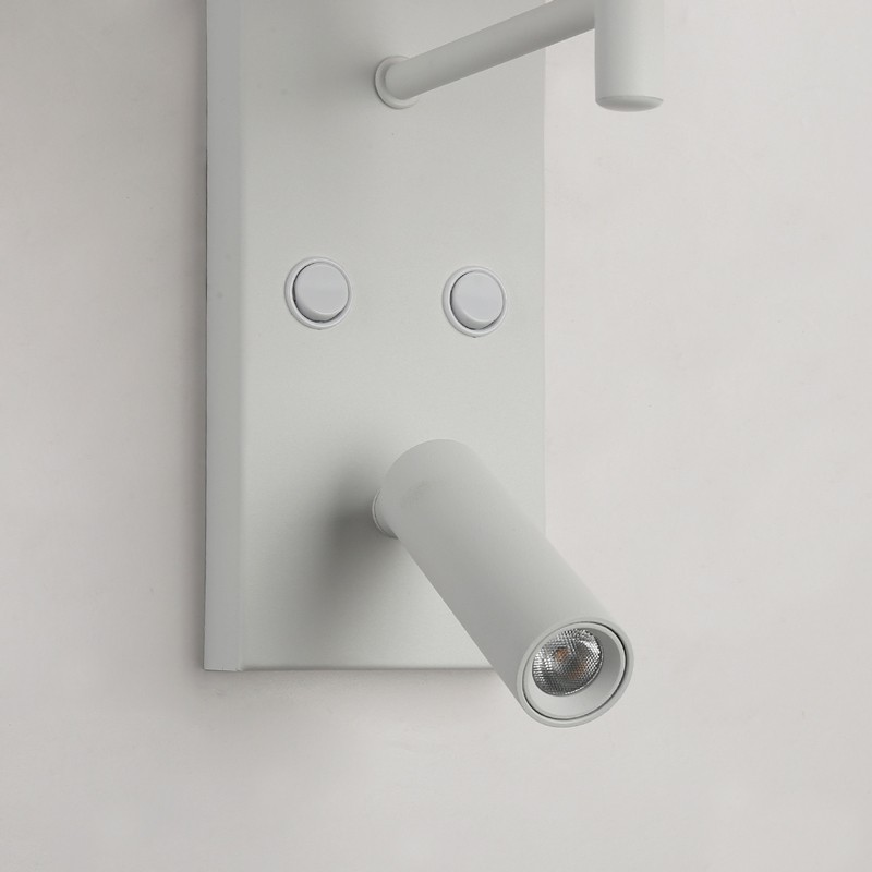 "NOAH" wall sconce with LED reading light - 3.4W