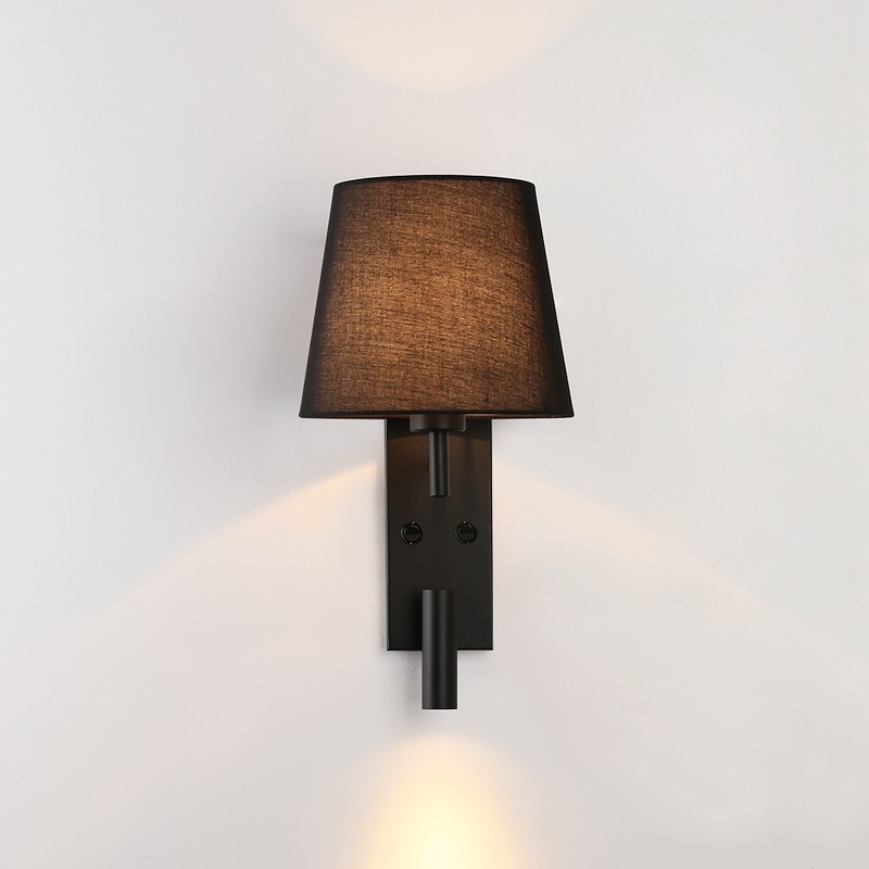 "NOAH" wall sconce with LED reading light - 3.4W