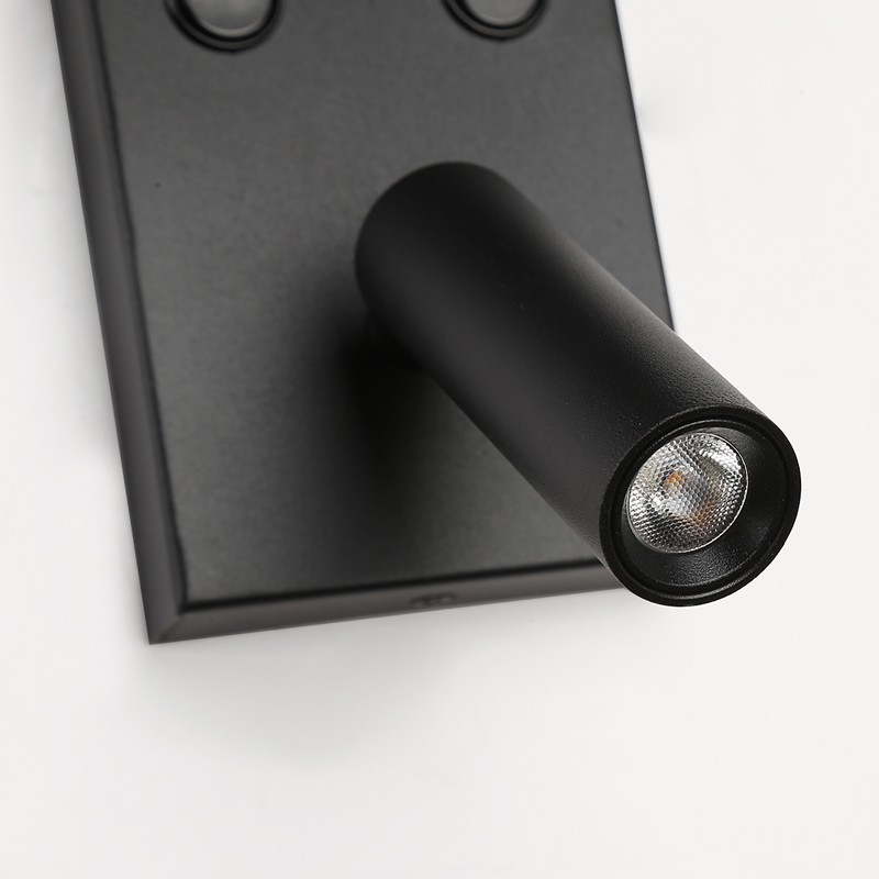 "NOAH" wall sconce with LED reading light - 3.4W