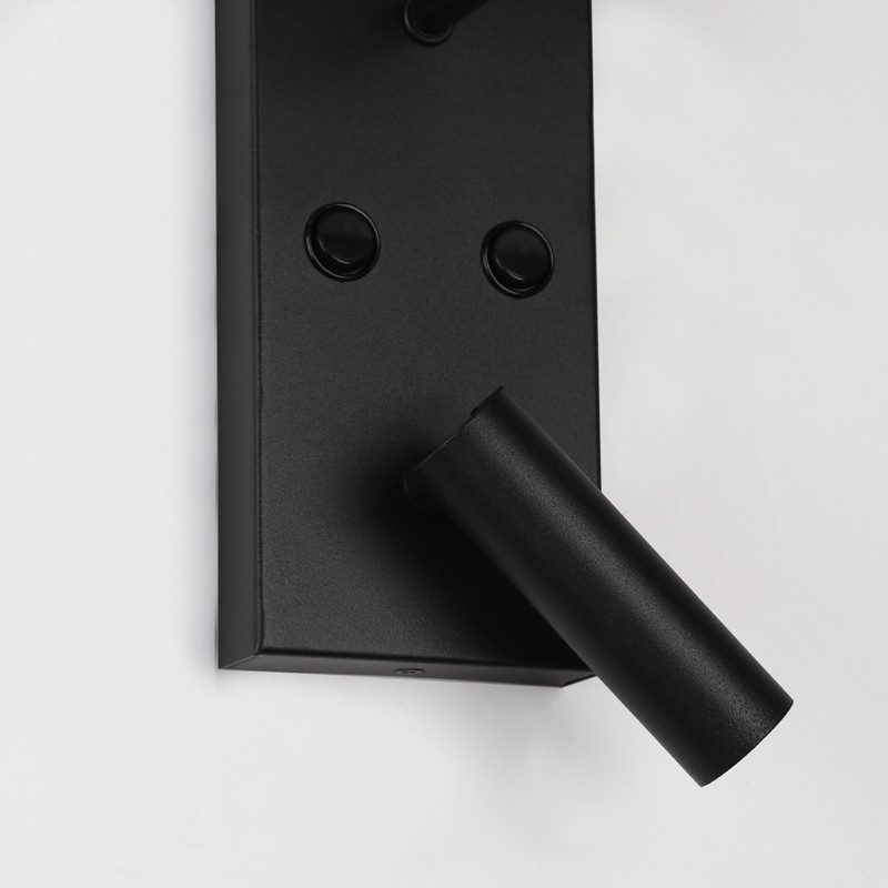 "NOAH" wall sconce with LED reading light - 3.4W
