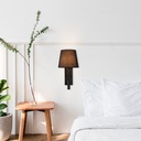 "NOAH" wall sconce with LED reading light - 3.4W
