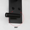 "NOAH" wall sconce with LED reading light - 3.4W
