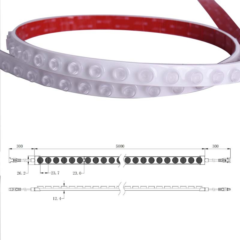Flexible RGB LED Wall washer 24V DC - 5 meters - IP67
