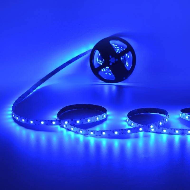 RGB LED strip zig zag - 12V - 50W - 8mm - IP20 - 42ch/m - Roll 5 meters - Cut every 6.2 cm