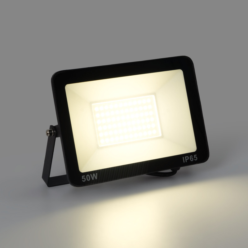 Pack of 10 outdoor LED floodlights 50W - 95lm/W - IP65