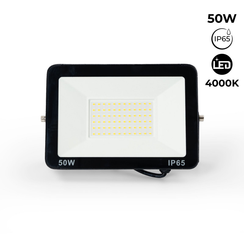 Pack of 10 outdoor LED floodlights 50W - 95lm/W - IP65