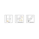 Pack of 5 outdoor LED floodlights 10W - 95lm/W - IP65