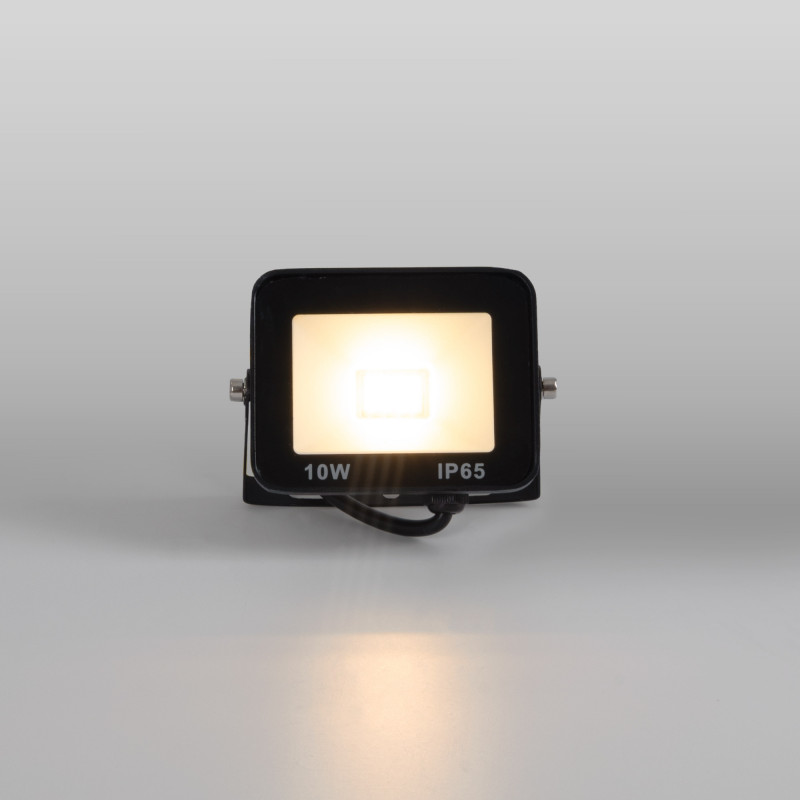 Pack of 10 outdoor LED floodlights 10W - 95lm/W - IP65
