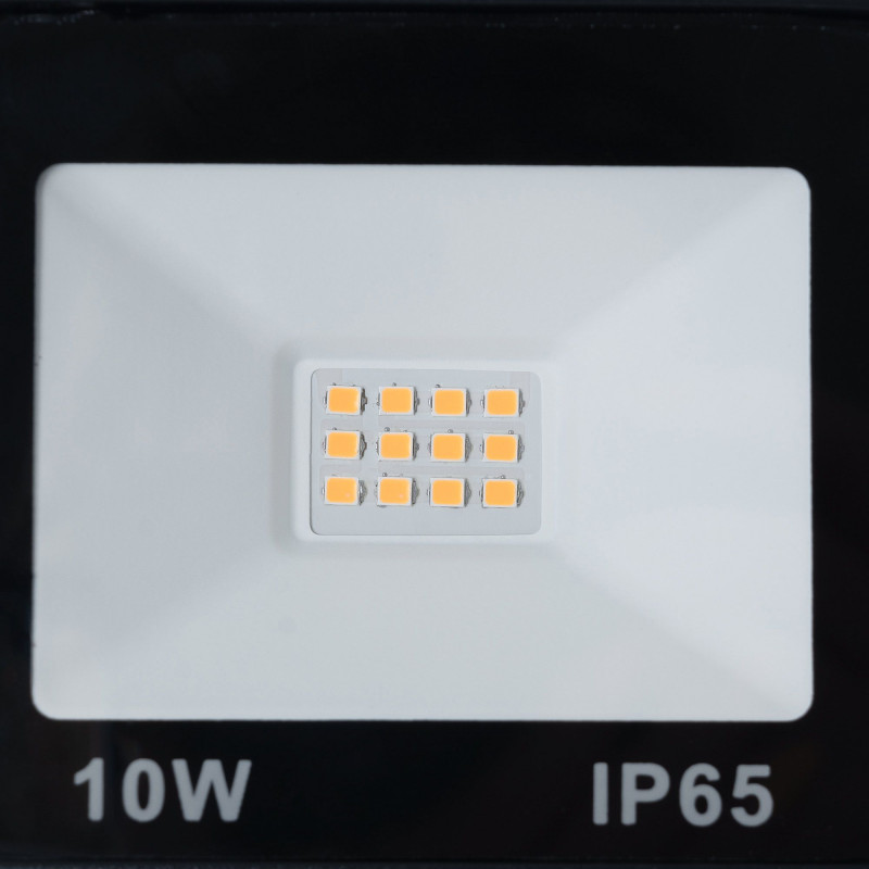 Pack of 10 outdoor LED floodlights 10W - 95lm/W - IP65