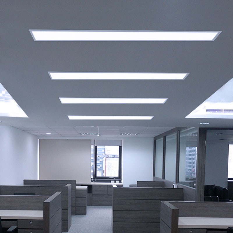 Pack of 4 slim LED panels 120X30 cm - Driver Philips - 44W - UGR19