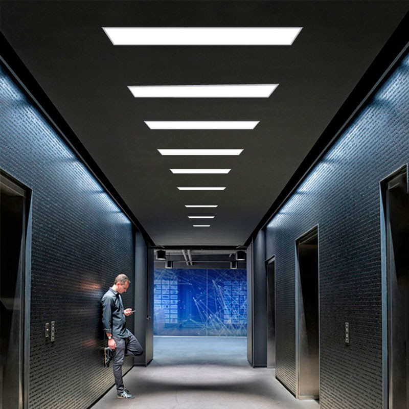 Pack of 4 slim LED panels 120X30 cm - Driver Philips - 44W - UGR19