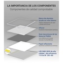 Pack of 4 slim LED panels 120X30 cm - Driver Philips - 44W - UGR19