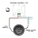 Dimmable LED High Bay 150W IP65 with motion sensor