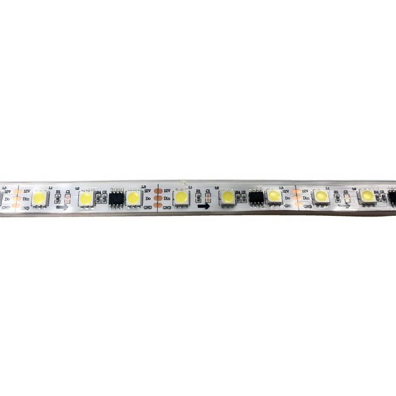 Intelligent LED Strip IC 12V DC - 14,4W/m - IP67 - 60 LED/m - Width 10mm - 6000K - 5 meters