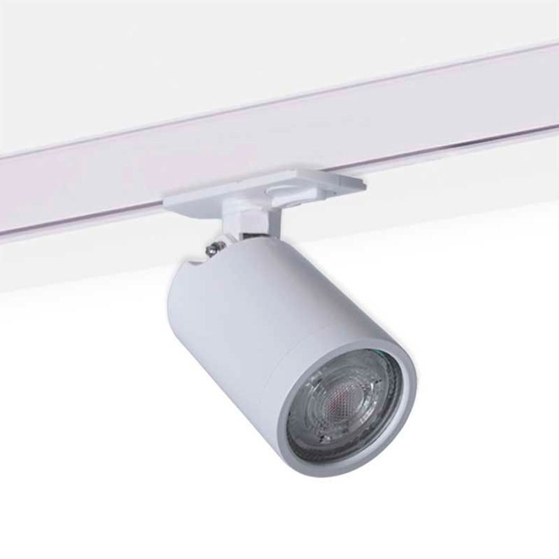 Single-phase track spotlight with GU10 socket