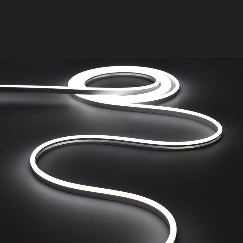 Flexible LED neon 24V DC - 6x13mm - 5 meters - Complete kit - 11W/m - IP67 - Lateral curvature