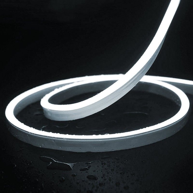 Flexible LED neon 24V DC - 10x18mm - 10 meters - Complete kit - 11W/m - IP67 - Lateral curvature