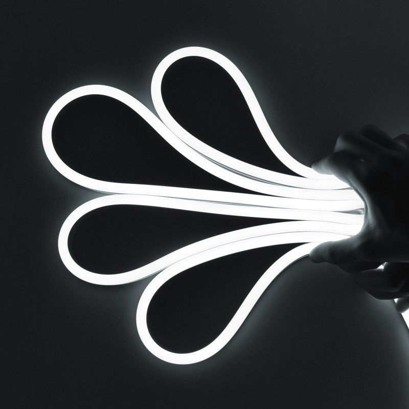 Flexible LED neon 24V DC - 10x18mm - 10 meters - Complete kit - 11W/m - IP67 - Lateral curvature