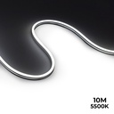 Flexible LED neon 24V DC - 10x18mm - 10 meters - Complete kit - 11W/m - IP67 - Lateral curvature