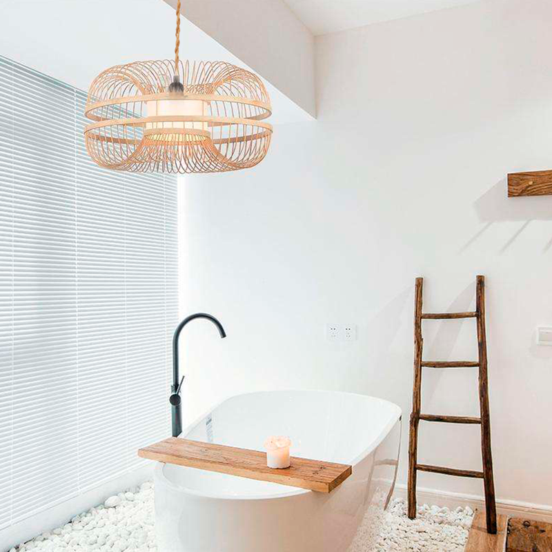 Japanese bamboo pendant lamp "KAIZEN".