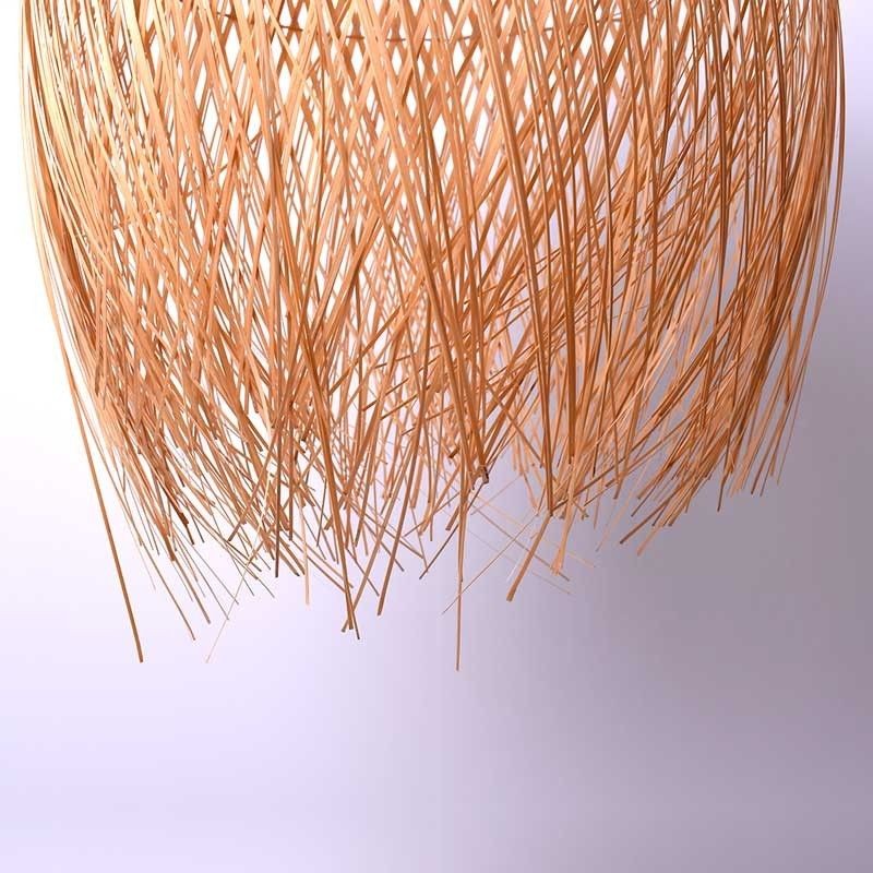 Rattan pendant lamp "JAVA".