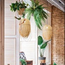 Rattan pendant lamp "JAVA".