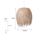 Rattan pendant lamp "JAVA".
