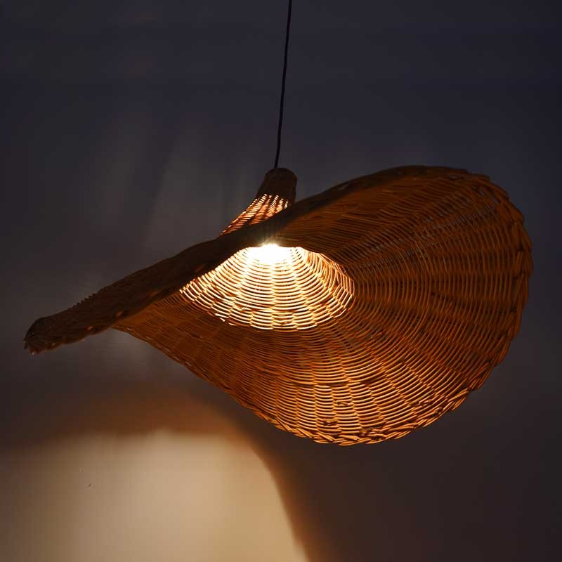 Wicker pendant lamp "Tien".