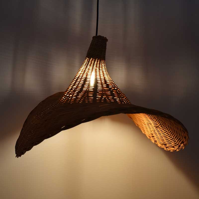 Wicker pendant lamp "Tien".