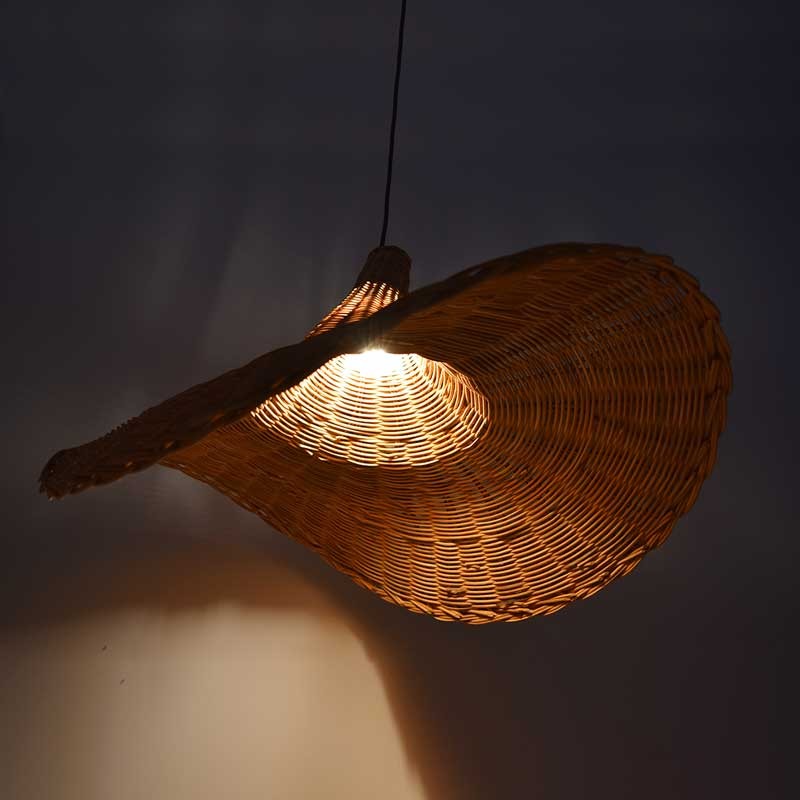 Wicker pendant lamp "Tien".