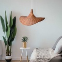 Wicker pendant lamp "Tien".