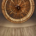 Jute and natural fiber pendant lamp "BALI".