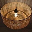Jute and natural fiber pendant lamp "BALI".