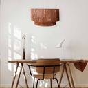 Jute and natural fiber pendant lamp "BALI".