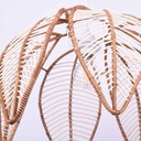 Flower-shaped rattan pendant lamp "BINTAN".
