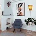 Wicker wall light with plug "PANI".