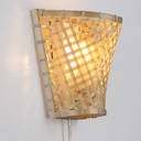 Wicker wall light with plug "PANI".