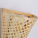 Wicker wall light with plug "PANI".