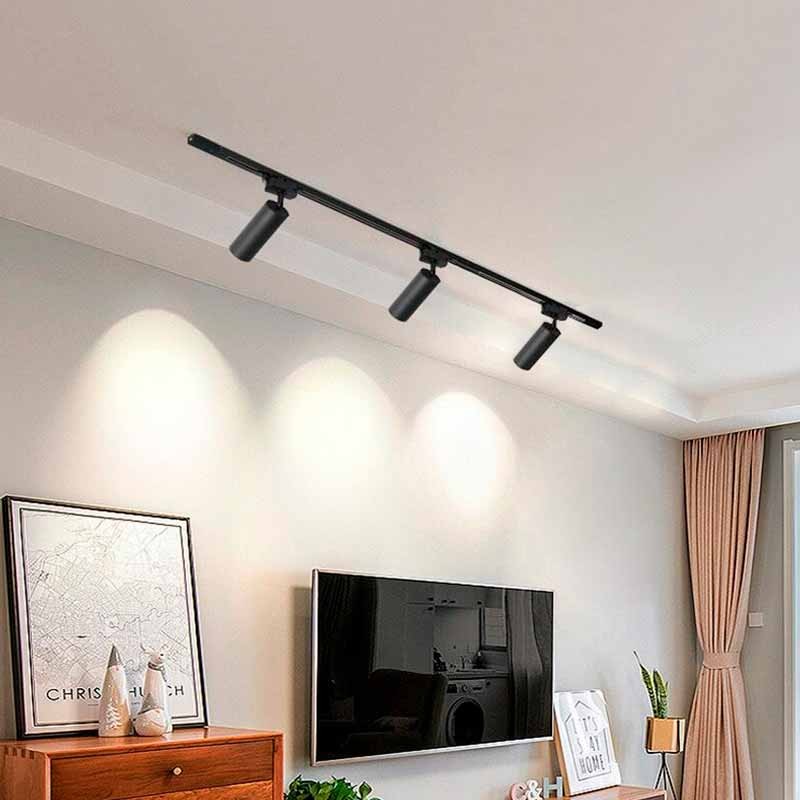 Three-phase rail for LED spotlights - 1 meter bar