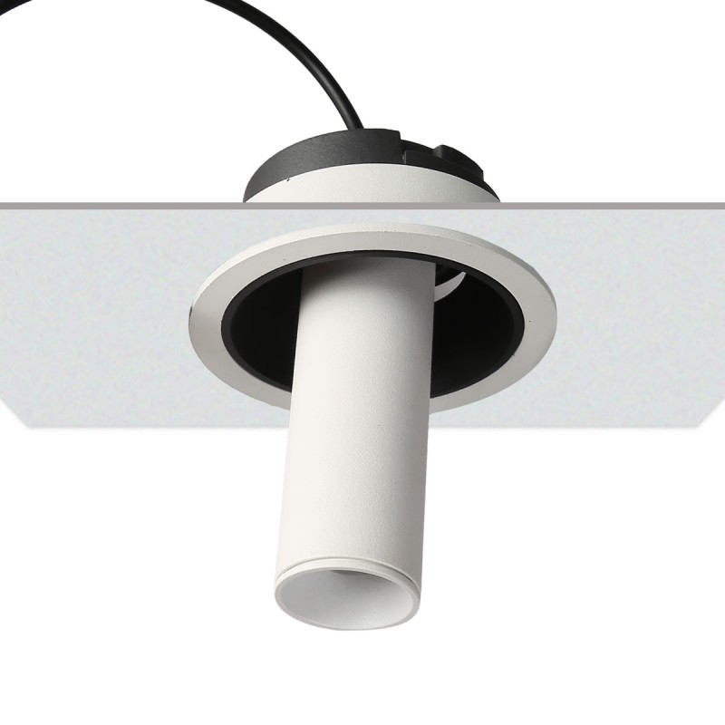Recessed LED spotlight "ALAI" - Zoom - 100mm - 2800K - LED COB - Cree chip - 7W