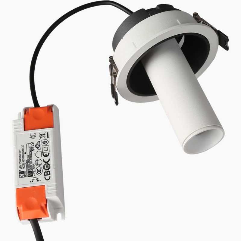 Recessed LED spotlight "ALAI" - Zoom - 100mm - 2800K - LED COB - Cree chip - 7W