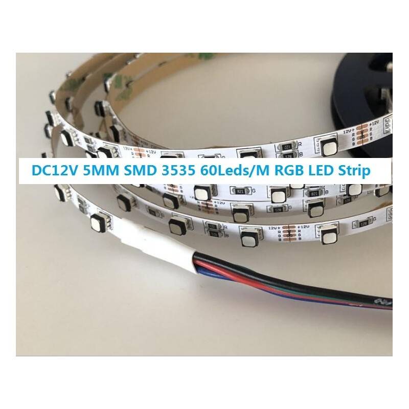 LED Strip 12V-DC 72W width 5mm multicolor RGB IP20 (SMD3535 72ch/m) 5 meter roll