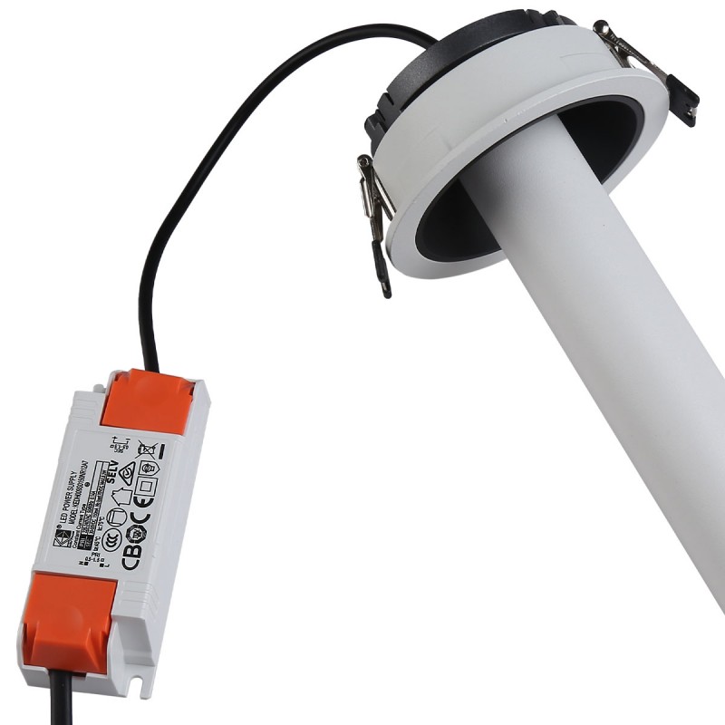 Recessed LED spotlight "ALAI" - Zoom - 200mm - 2800K - LED COB - Cree chip - 7W